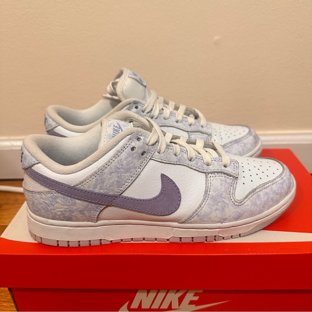 Nike W Dunk Low OG Purple Pulse Womens 8 / Mens 6.5 White Violet DM9467-500 - Picture 3 of 13